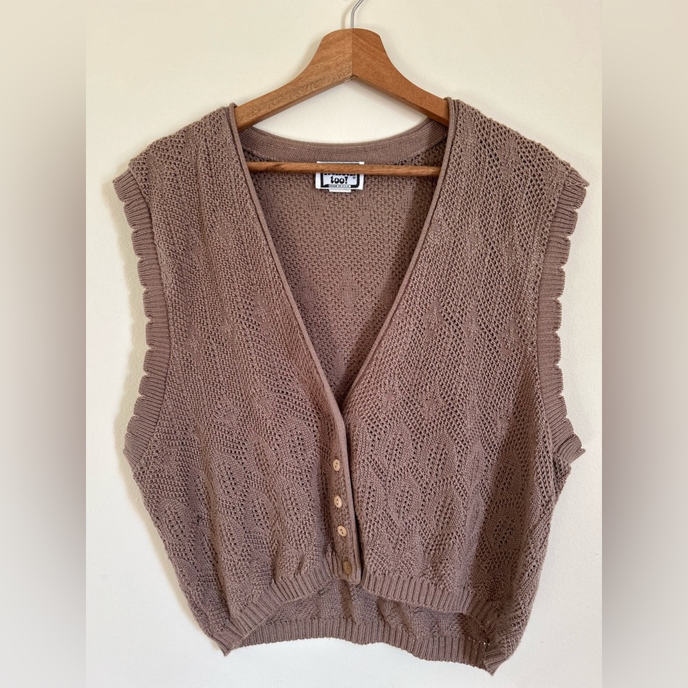 Vintage Knit Sweater Vest